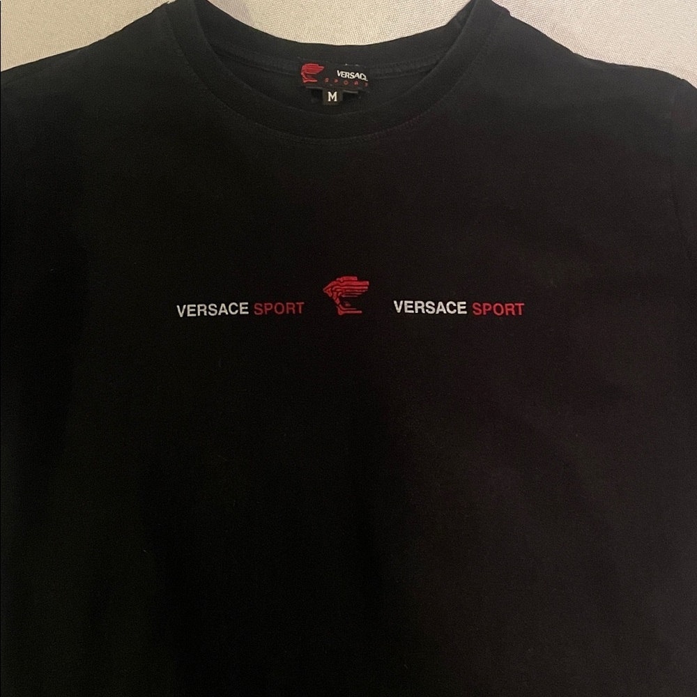 Authentic Versace SPORT Black and Red Sport Tee